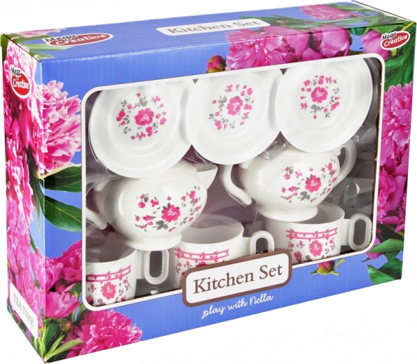 Set da tè per bambini con fiori