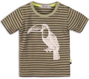 T-shirt per bambini Dirkje a manica corta Tropical toucan do it verde
