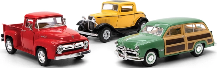 Modello d'auto in metallo Ford Classic