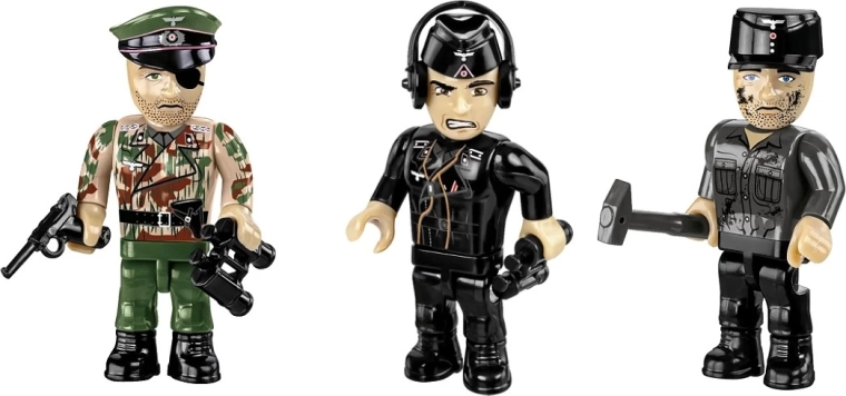 3 minifigure per l’equipaggio e il diorama