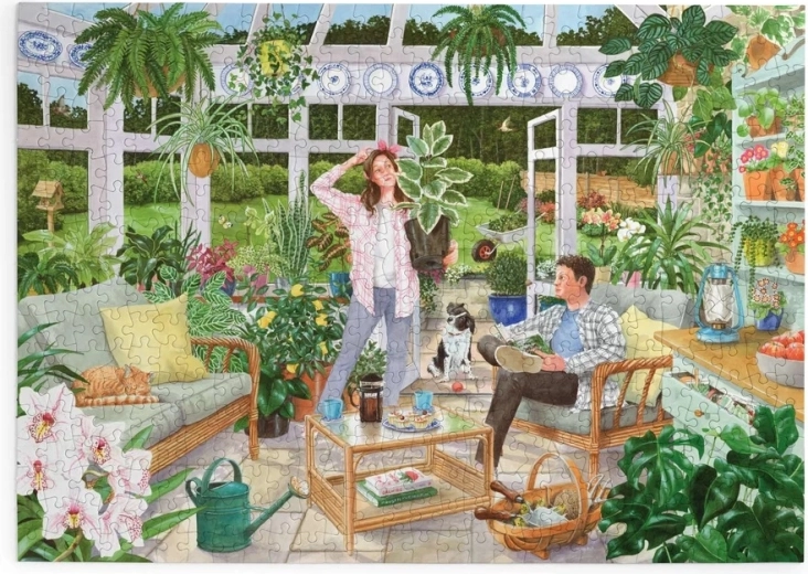 Puzzle Pomeriggio nel giardino d'inverno, 500 pezzi grandi