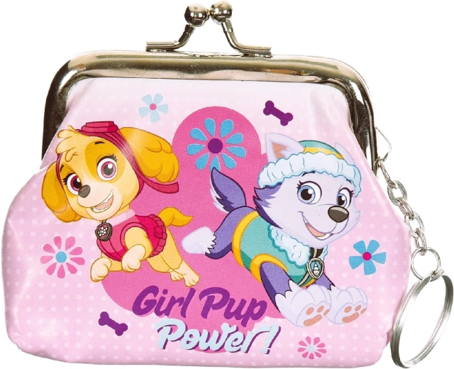 Portamonete Paw Patrol Skye ed Everest rosa