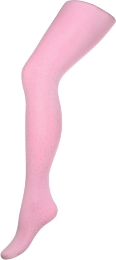 Collant in cotone per bambina New Baby rosa chiaro a pois 116