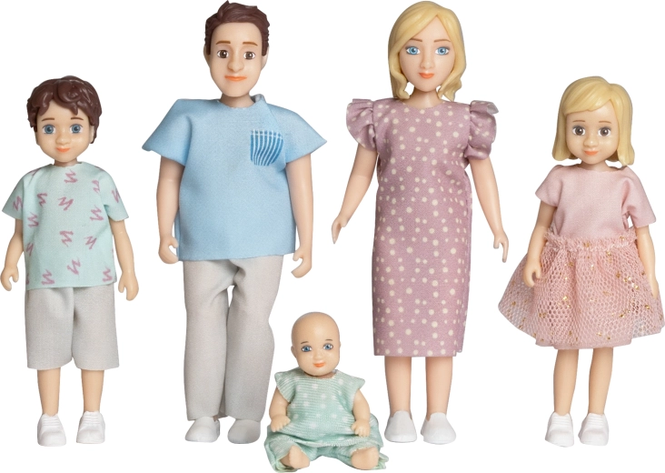 Set di bambole per casa delle bambole Charlie Lundby - 5 pezzi