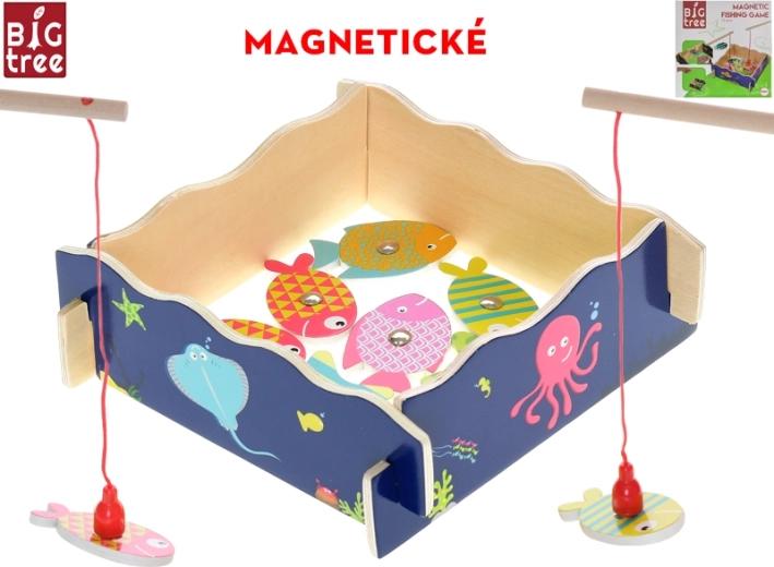 Gioco di pesca magnetico in legno Big Tree