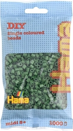 Perline da stirare Hama Midi verde scuro 1000 pz