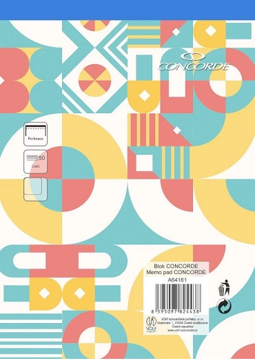 Blocco CONCORDE A4 bianco, 50 fogli