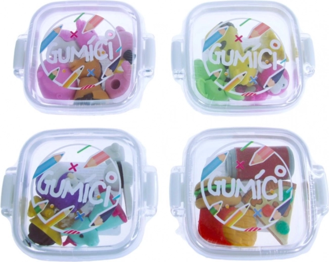 Mini gomme sagomate – set da 4 pezzi