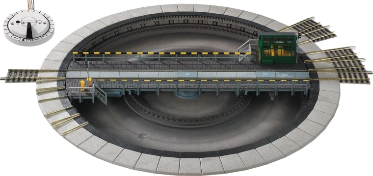 Piattaforma girevole elettrica Fleischmann con commutatore 310 mm