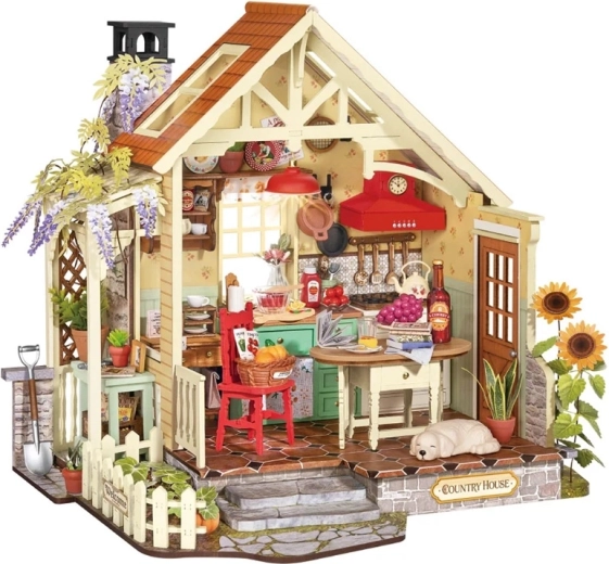 RoboTime miniatura di casetta Cucina di campagna soleggiata