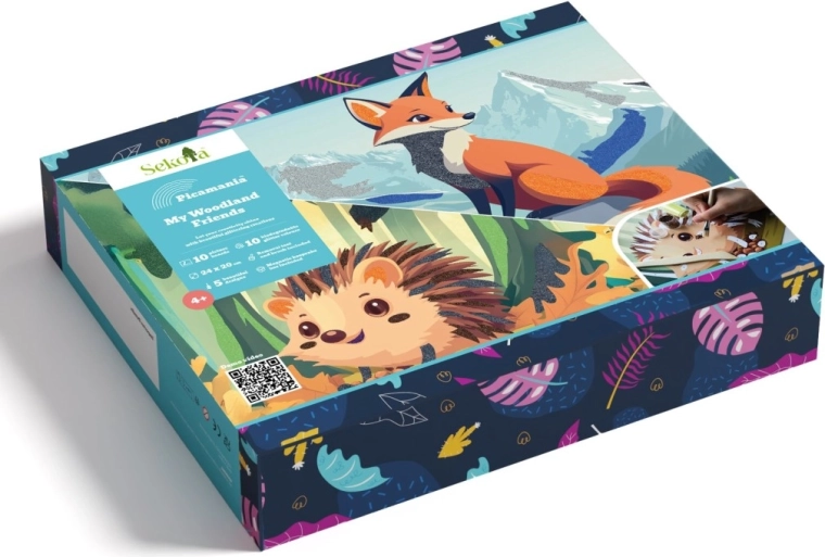 Sekoia Picamania Animali del bosco – kit creativo scintillante