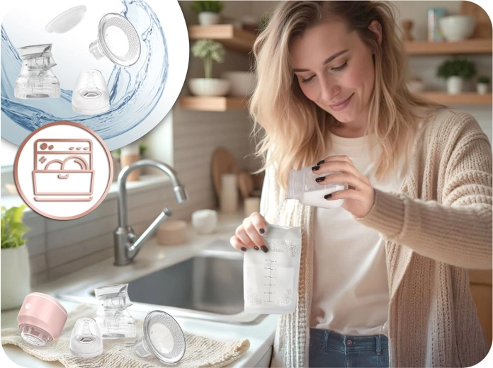 Manutenzione semplice e materiali sicuri senza BPA