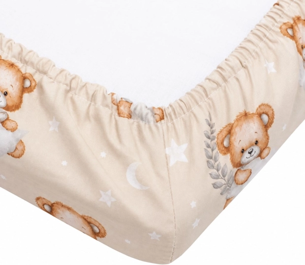 Lenzuolo con angoli in cotone per lettino Dream New Baby 120 × 60 cm