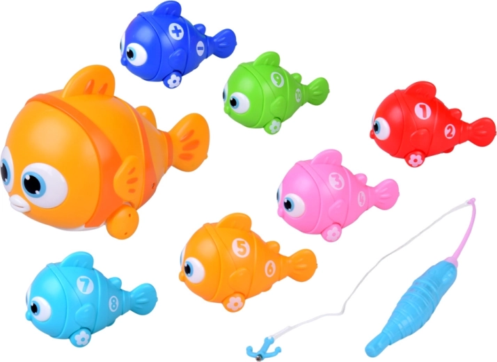 Grande pesce mobile, luminoso e musicale