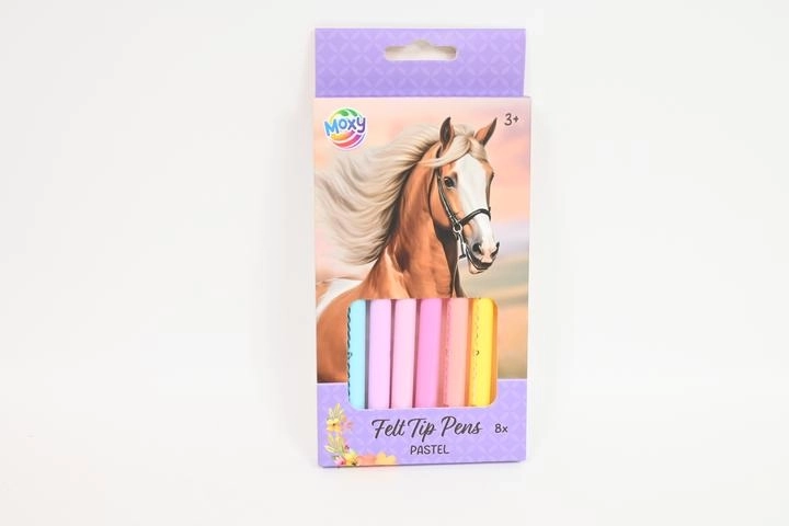 Pennarelli pastello Moxy con motivo cavallo, 8 pz