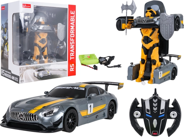 Auto e robot radiocomandato 2 in 1 Mercedes-AMG GT3 RASTAR