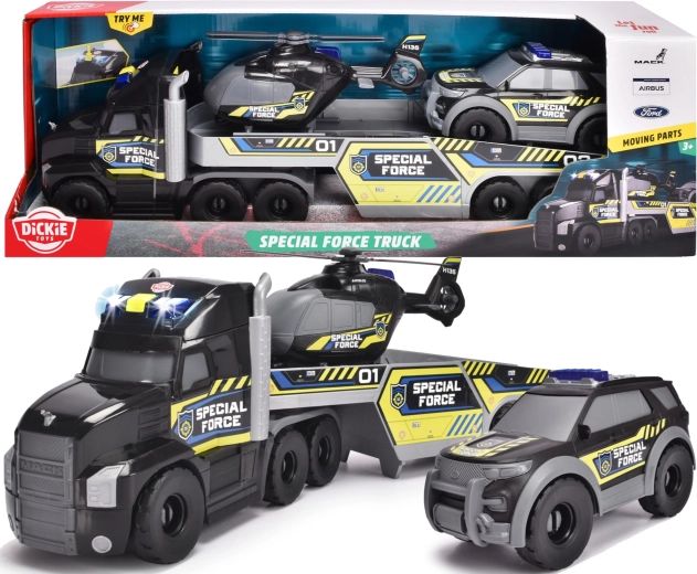 Set interattivo di veicoli di soccorso della polizia Dickie Toys
