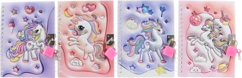 Diario con lucchetto Unicorno