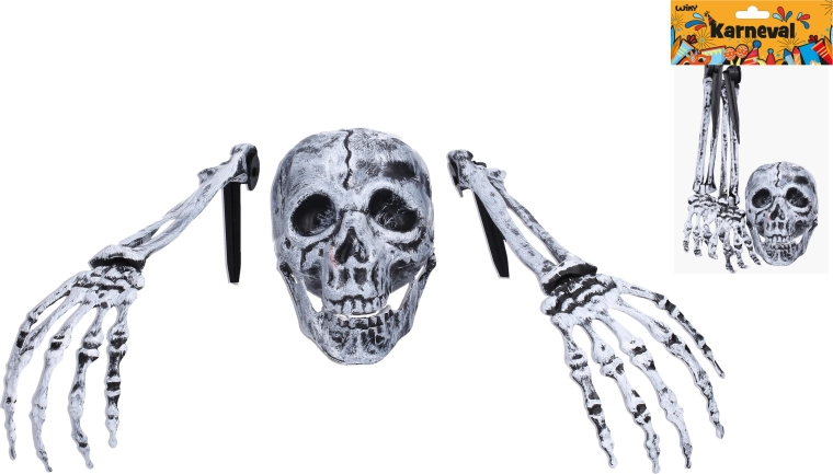 Decorazione di Halloween – scheletro (mani e testa)