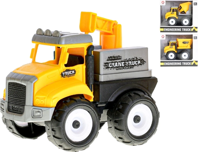 Auto da costruzione a retrocarica – betoniera, ribaltabile o gru