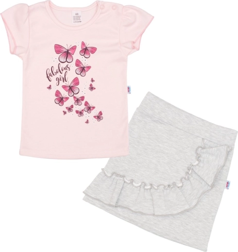 Maglietta neonata con gonnellina New Baby Butterflies 68 (4–6 mesi)