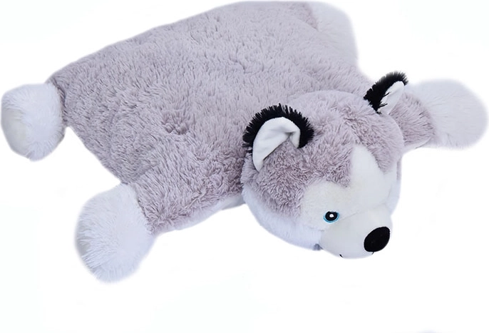 Cuscino di peluche husky 2 in 1 per bambini
