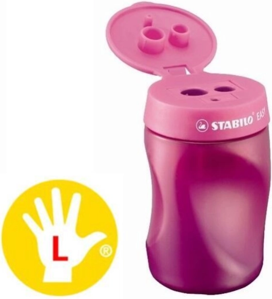 Stabilo EASYsharpener temperamatite per mancini rosa
