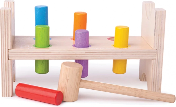 Panca martella in legno Bigjigs Baby