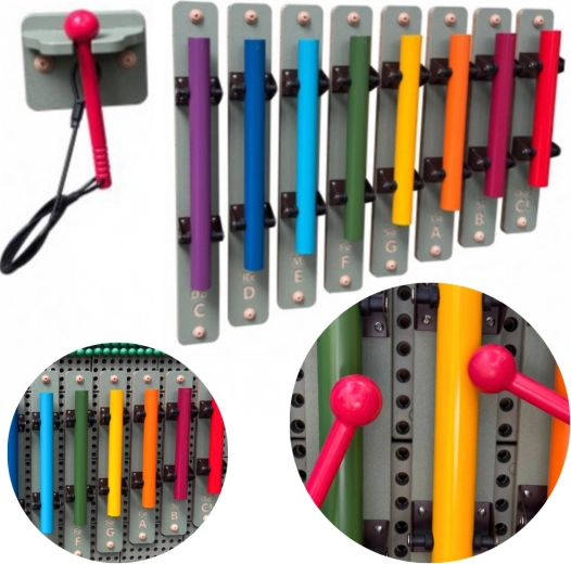 Tubi sonori Masterkidz con bacchette per pannelli STEM