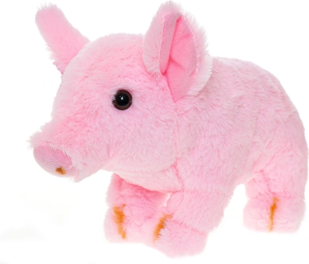 Maialino di peluche 24 cm – rosa, in piedi