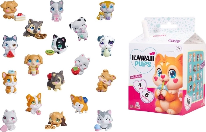 SMBA cagnolini kawaii set da 4 pz