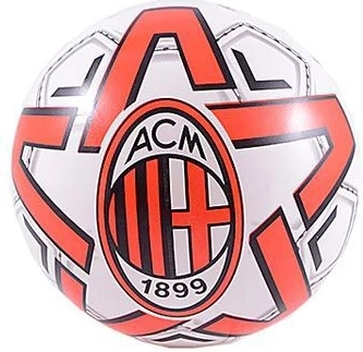 Pallone da calcio Brother A.C. Milan 23 cm certificato rosso-bianco