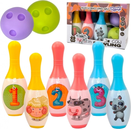 Bowling per bambini Animali e numeri - Woopie