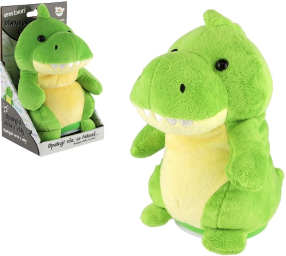 Dinosauro Rexík peluche ripetitore di frasi 18 cm con suono