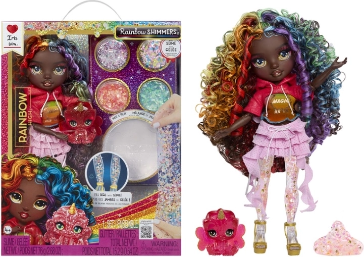Rainbow High bambola scintillante con slime – Iris