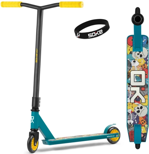 Monopattino freestyle Soke Go! giallo-blu