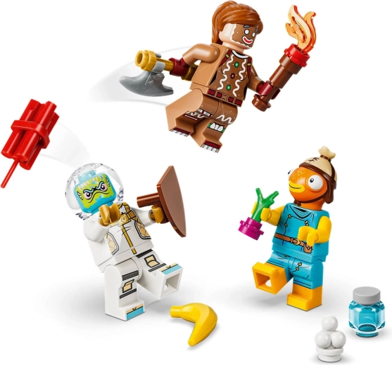 Tre minifigure LEGO Fortnite
