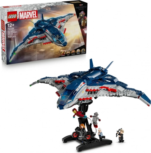 lego marvel quinjet – avengers: era di ultron set di costruzione