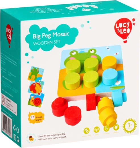 Gioco creativo con base in legno