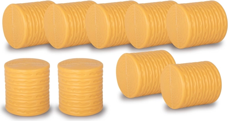 JAMARA piccole balle di paglia rotonde, 9 pezzi