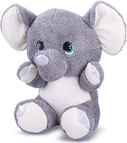 Elefantino di peluche seduto 16,5 cm