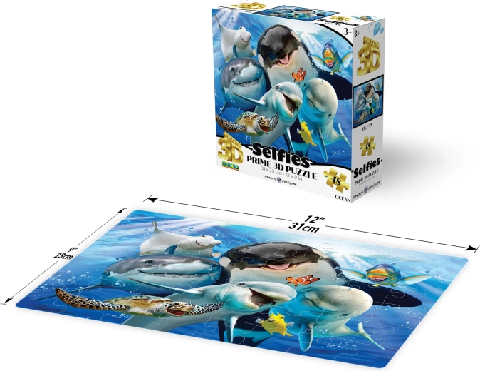 Puzzle 3D Prime Selfie nell’oceano 48 pezzi