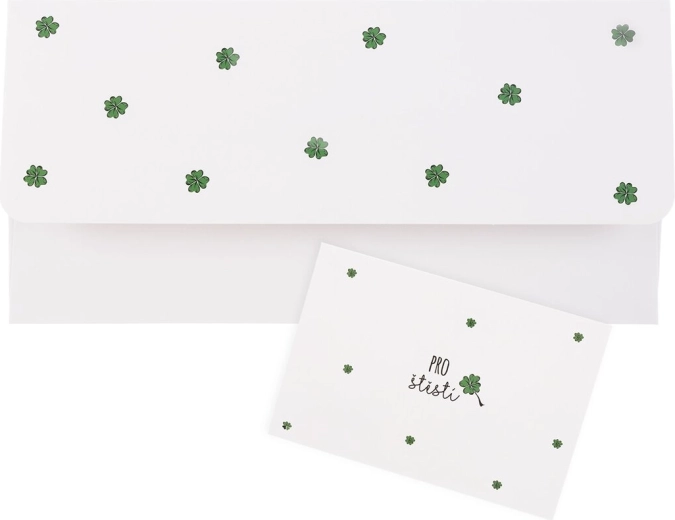 Busta regalo in carta "Per fortuna" 22 × 11 cm