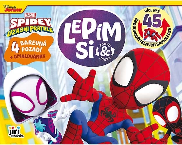 Incollo ancora e ancora Spidey – adesivi statici e pagine da colorare