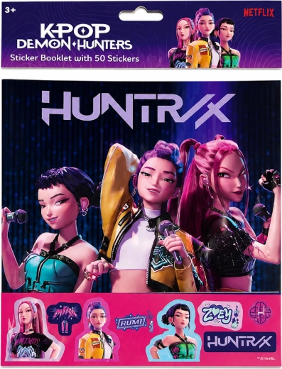 Album di adesivi KPop Demon Hunters Huntrix (50 adesivi)