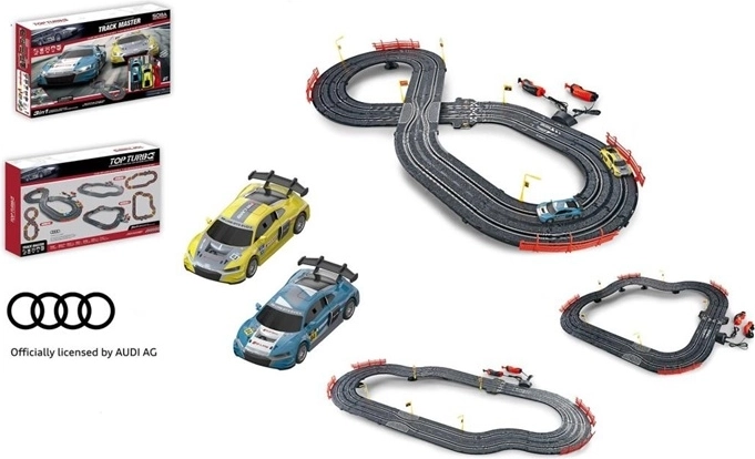 Pista elettrica Audi R8 LMS GT3 EVO 3 in 1 con alimentazione USB