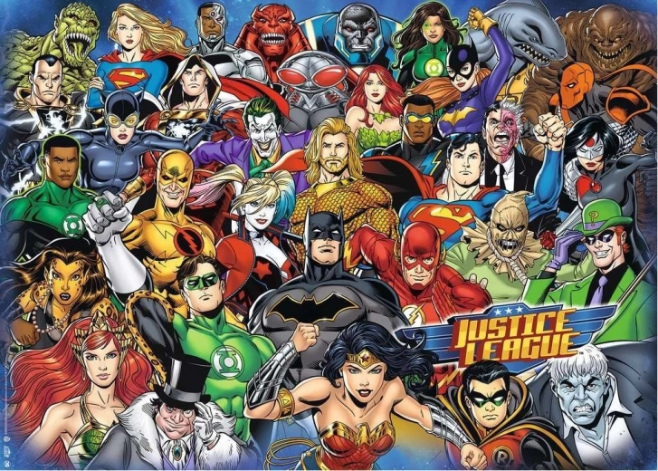 Ravensburger puzzle Sfida DC Comics 1000 pezzi