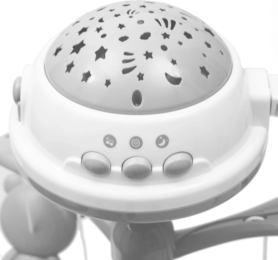 Notte tranquilla con proiettore luminoso