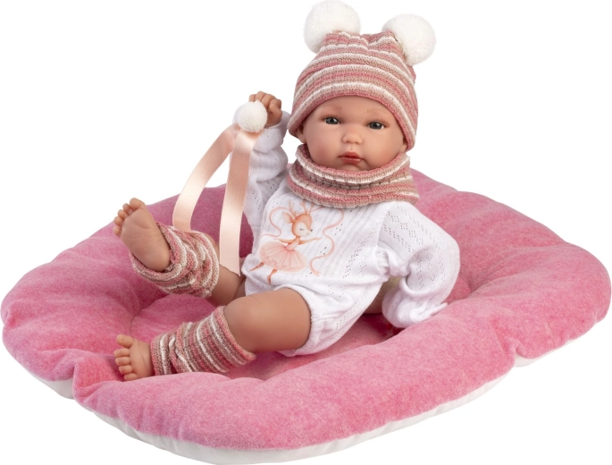Llorens NEW BORN neonata – bambola realistica 35 cm, corpo interamente in vinile adatto all’acqua