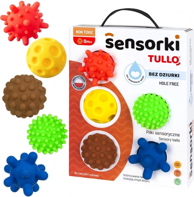 Tullo palle sensoriali colorate per bambini 5 pezzi